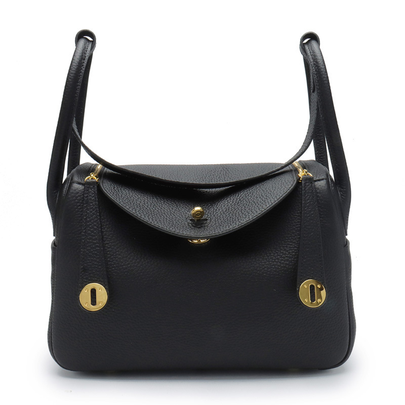 SADIE Elegant Lychee-Pattern Cowhide Bag