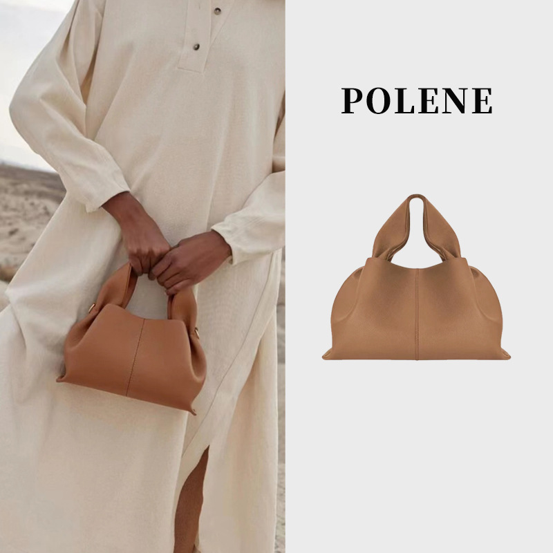 POLENE CLOUD Women's Genuine Leather Shoulder Bag