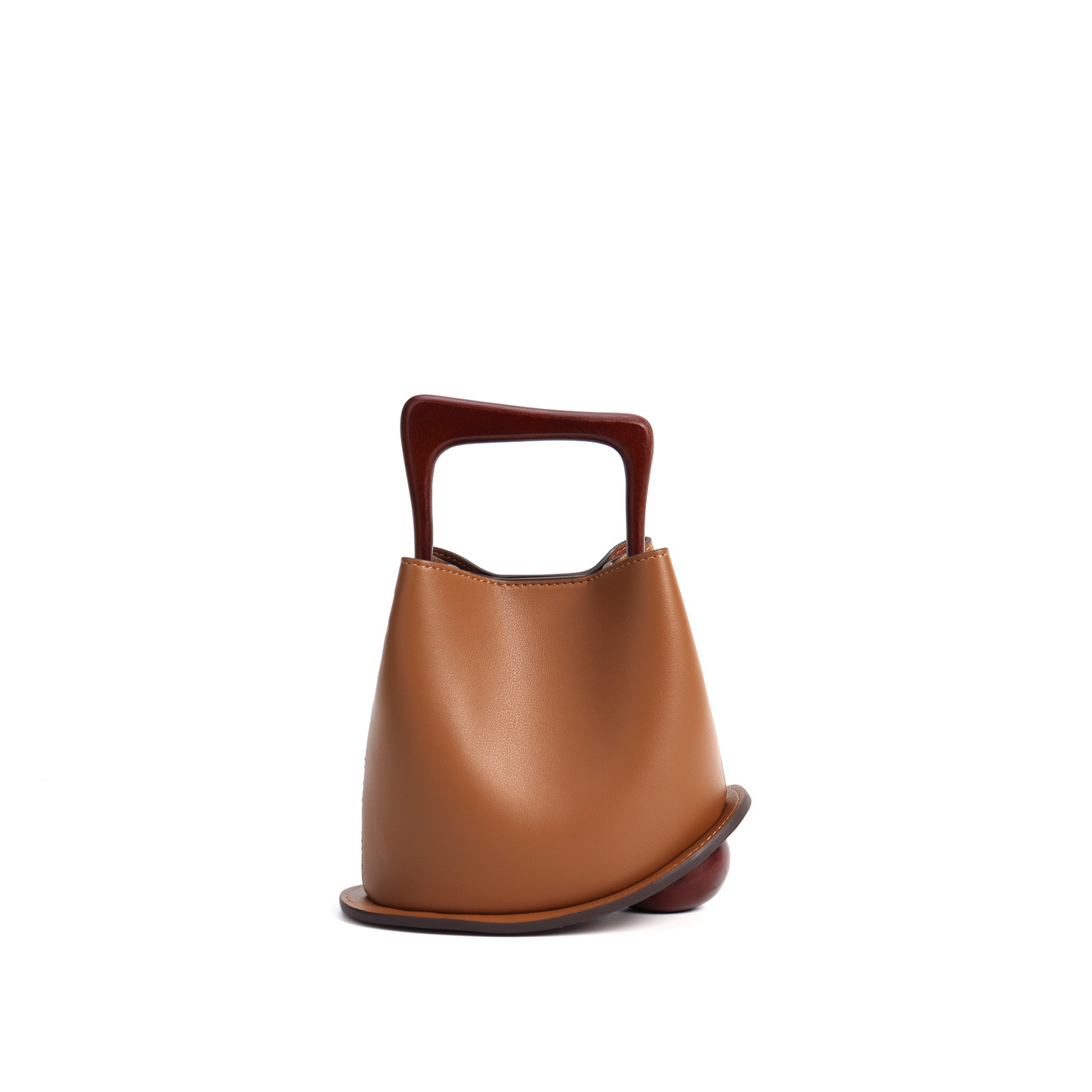 QUINN Cowhide Leather Bucket Bag