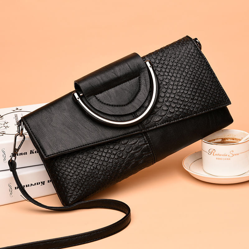 MAYA Leather Party Clutch & Crossbody Bag