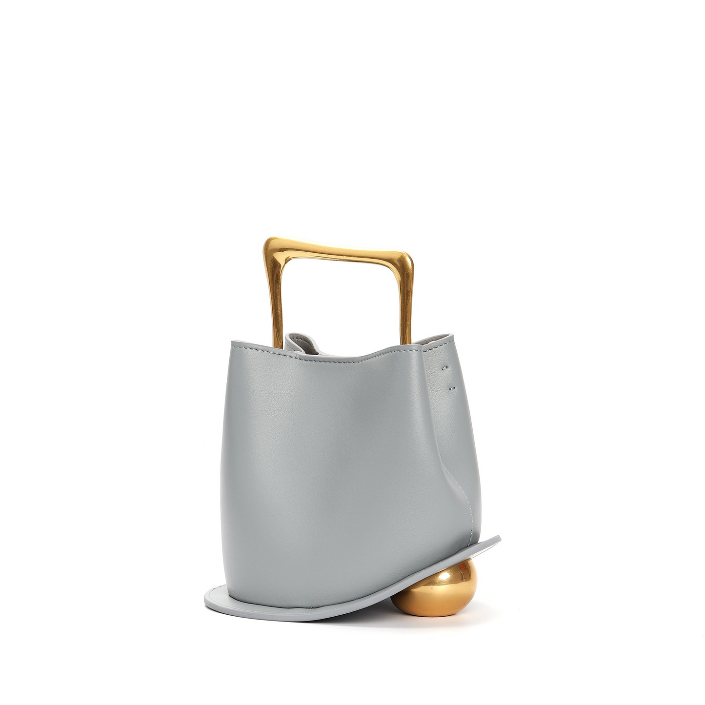 QUINN Cowhide Leather Bucket Bag