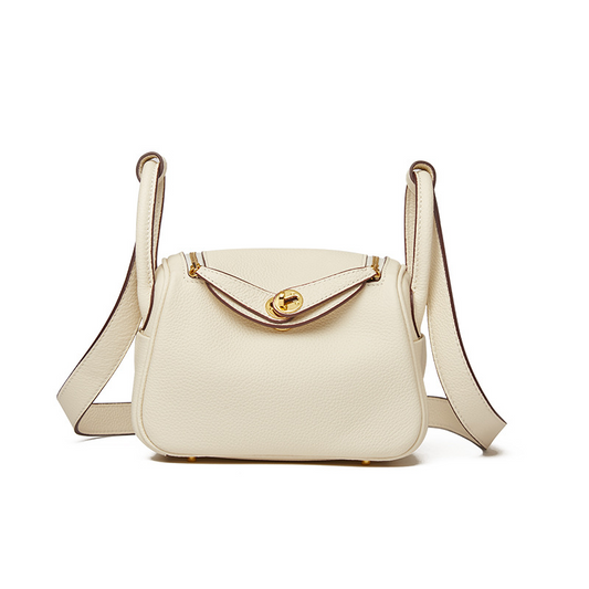 SADIE Elegant Lychee-Pattern Cowhide Bag