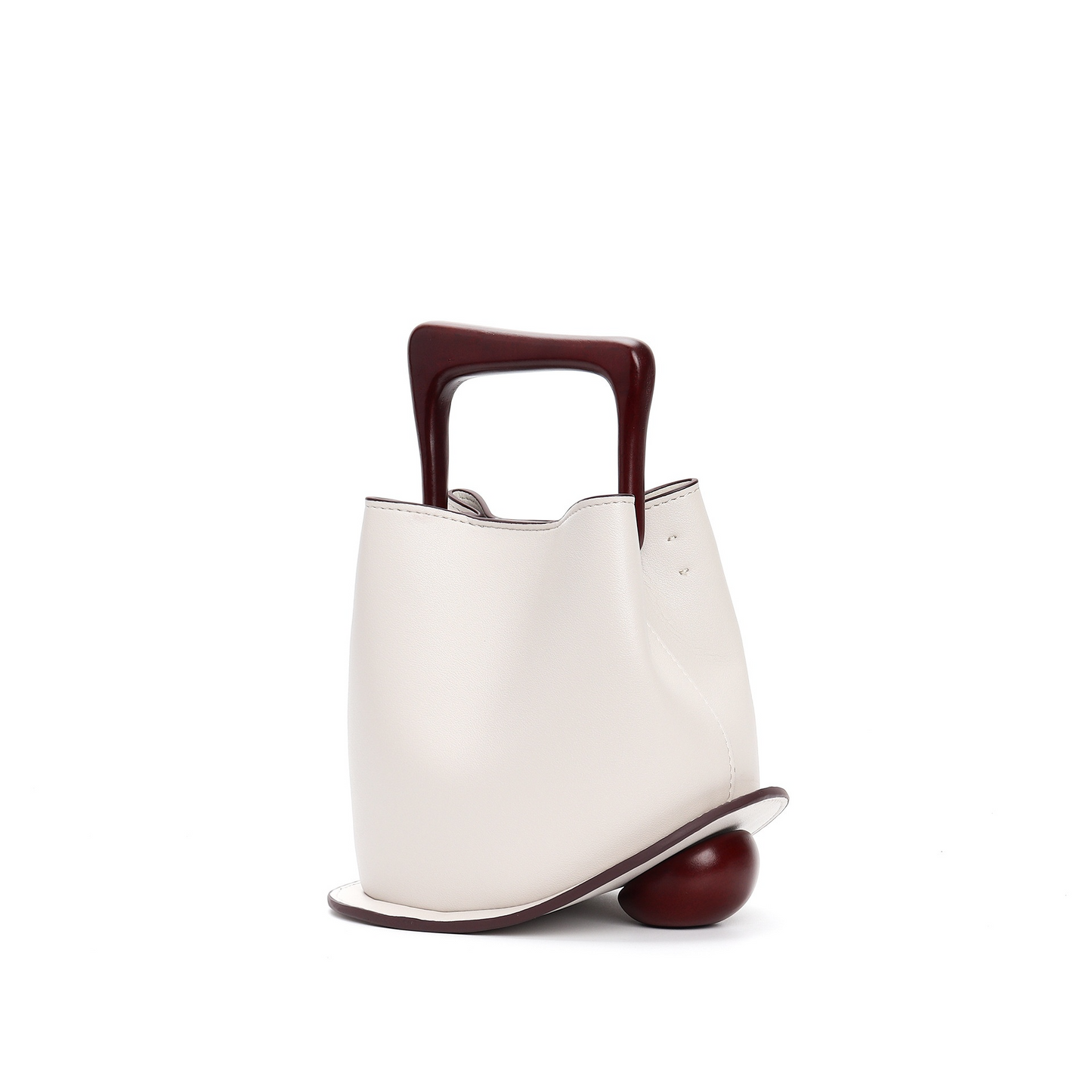 QUINN Cowhide Leather Bucket Bag