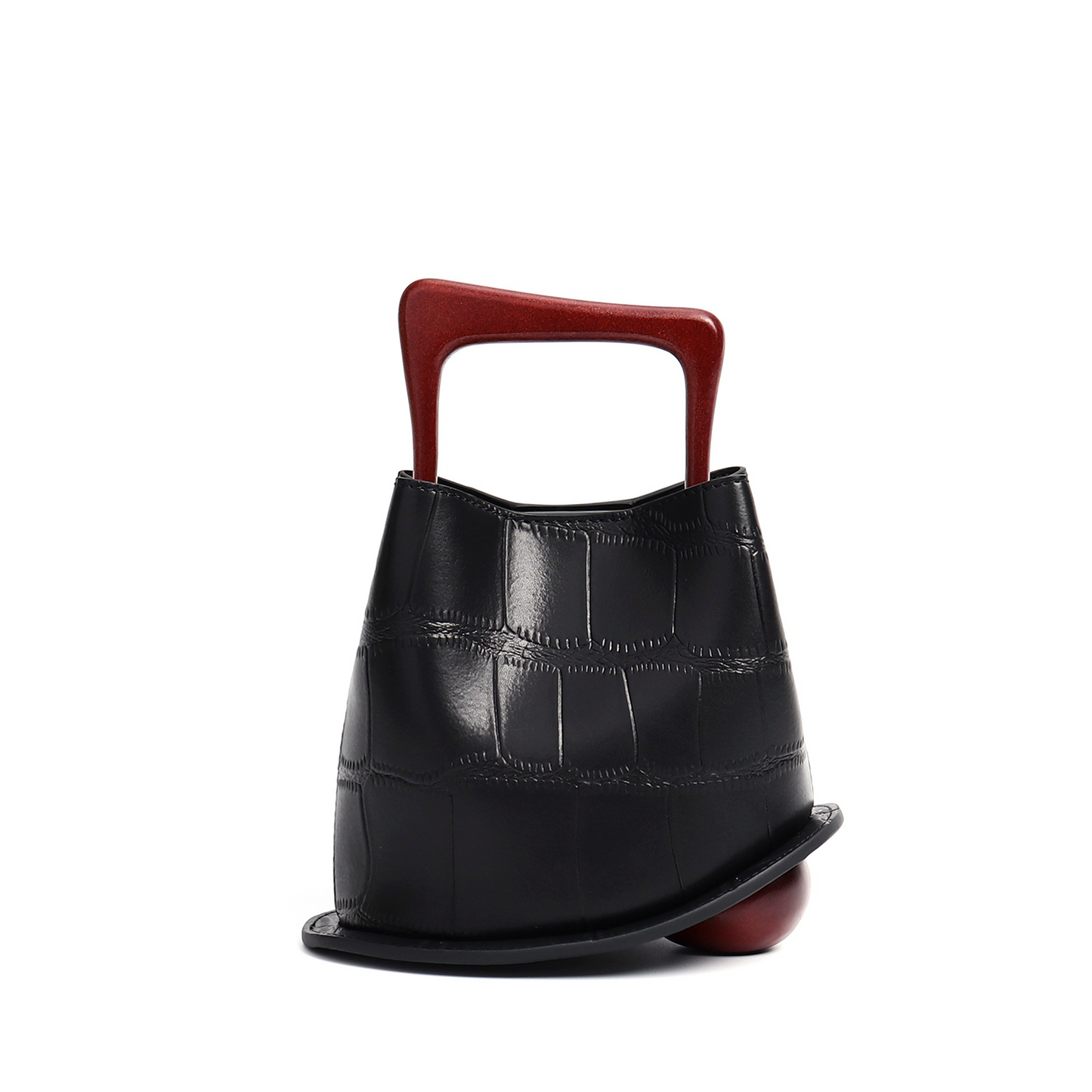 QUINN Cowhide Leather Bucket Bag