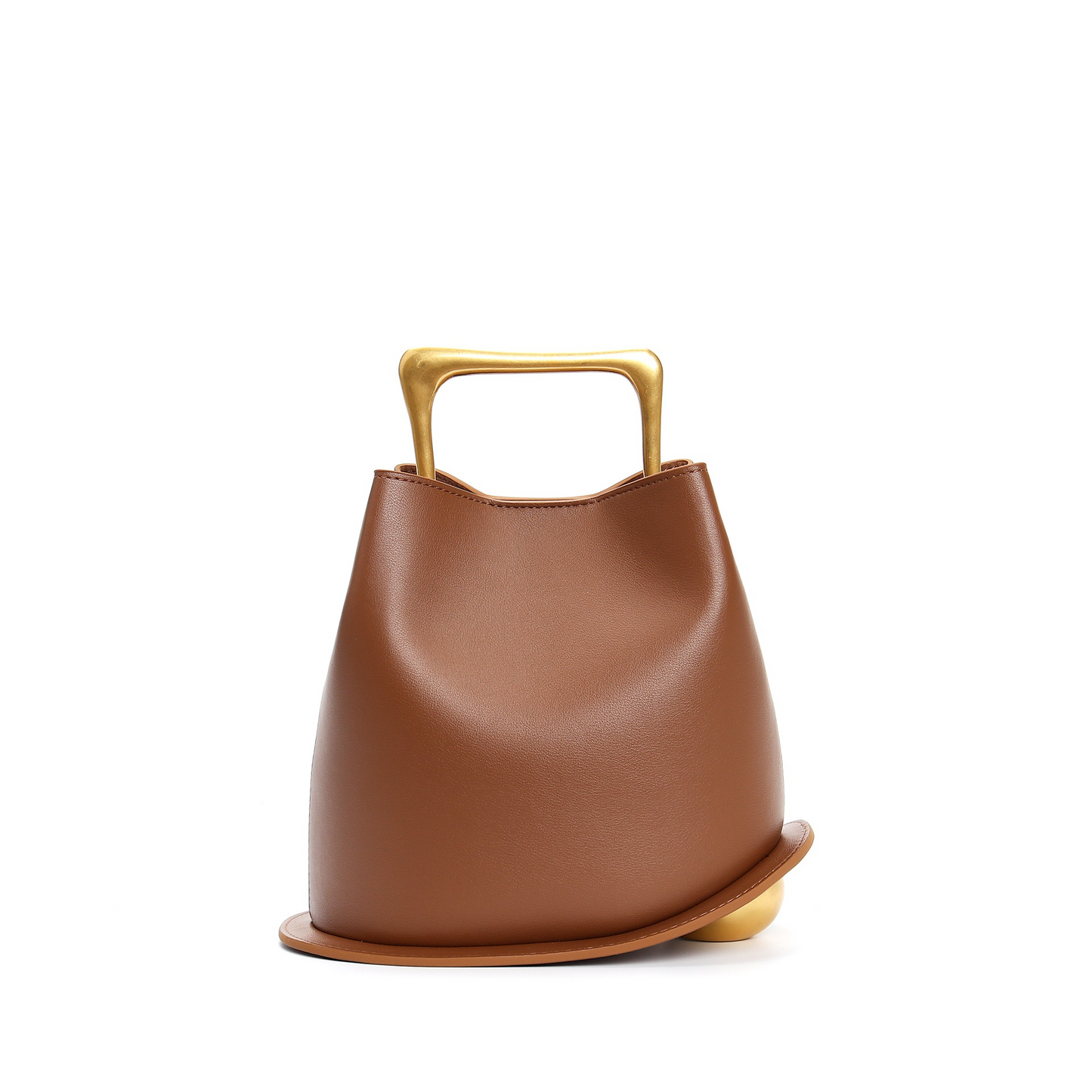 QUINN Cowhide Leather Bucket Bag