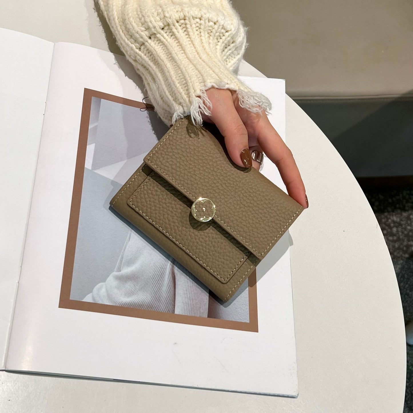 ALMA Cowhide Wallet with Card Holder