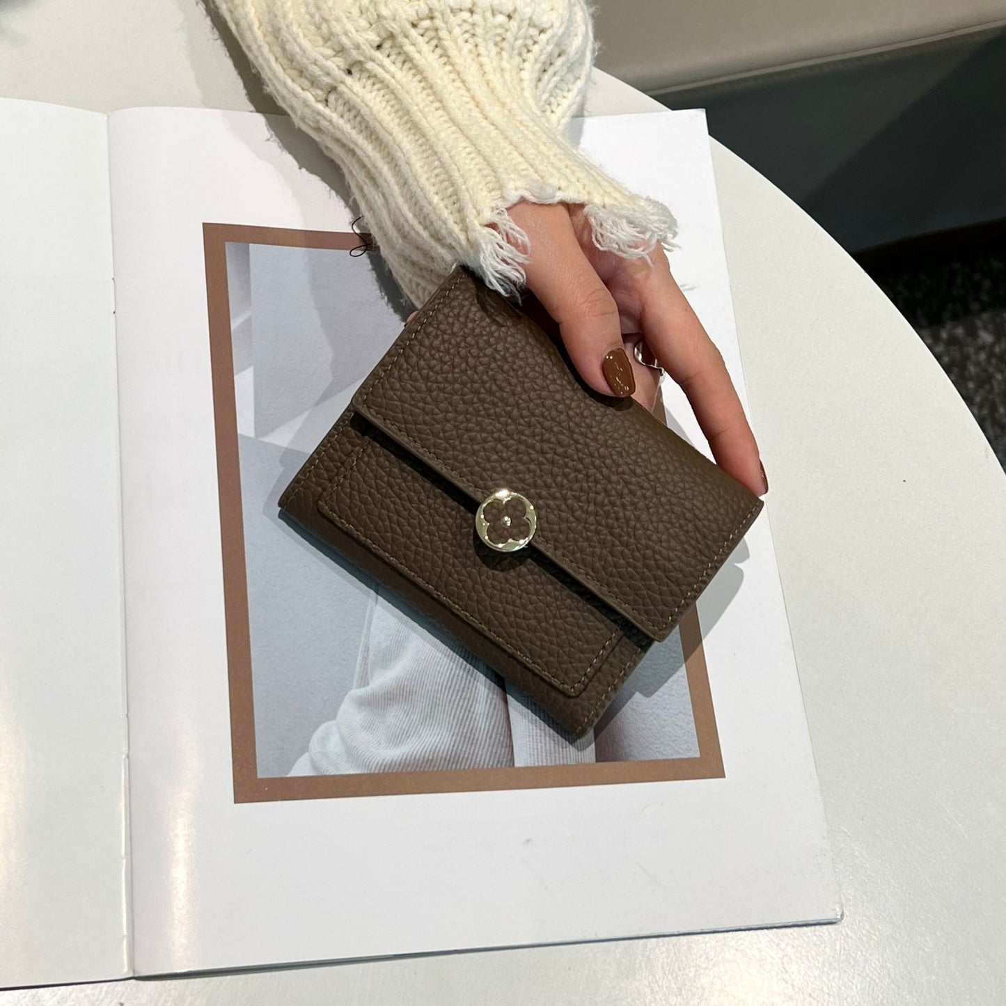 ALMA Cowhide Wallet with Card Holder