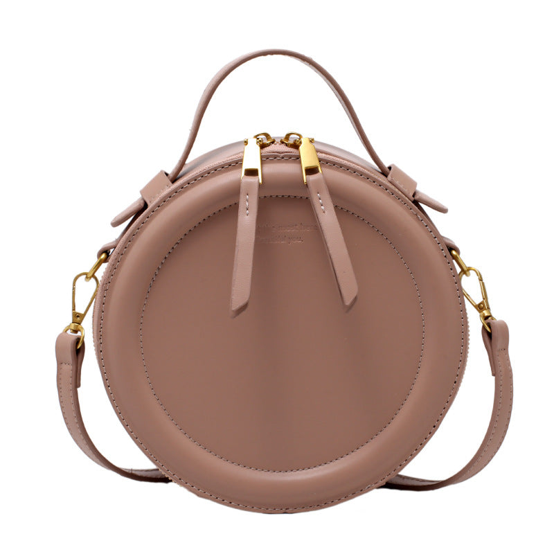 HAZEL Small Round Messenger Handbag