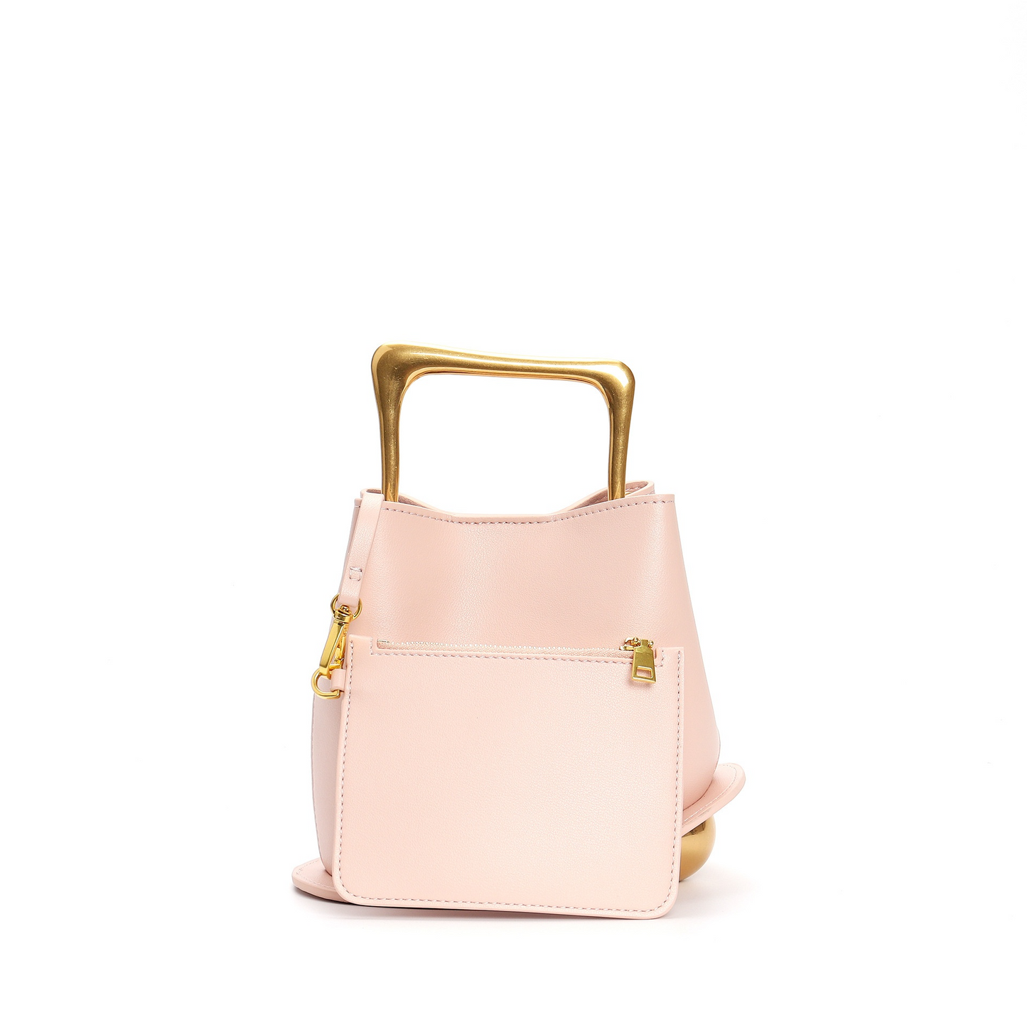 QUINN Cowhide Leather Bucket Bag