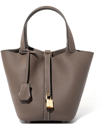 CINDY Bucket Vegetable Leather Handbag