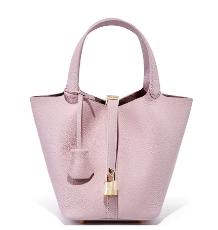 CINDY Bucket Vegetable Leather Handbag