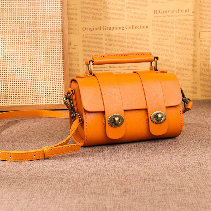 AYLA Cowhide Messenger Handbag