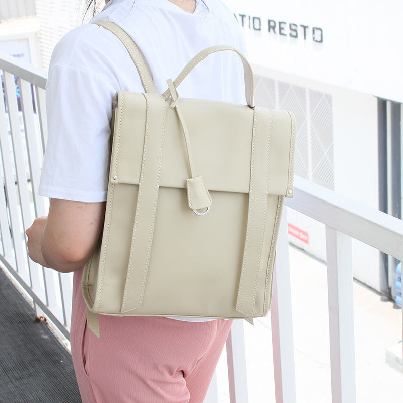 ENSLEY High-Capacity Leather Backpack