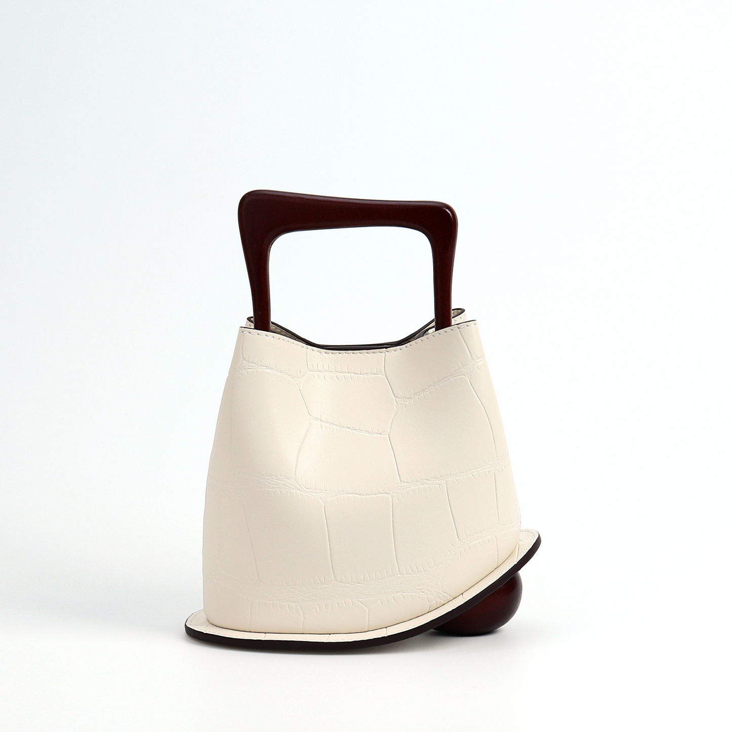 QUINN Cowhide Leather Bucket Bag
