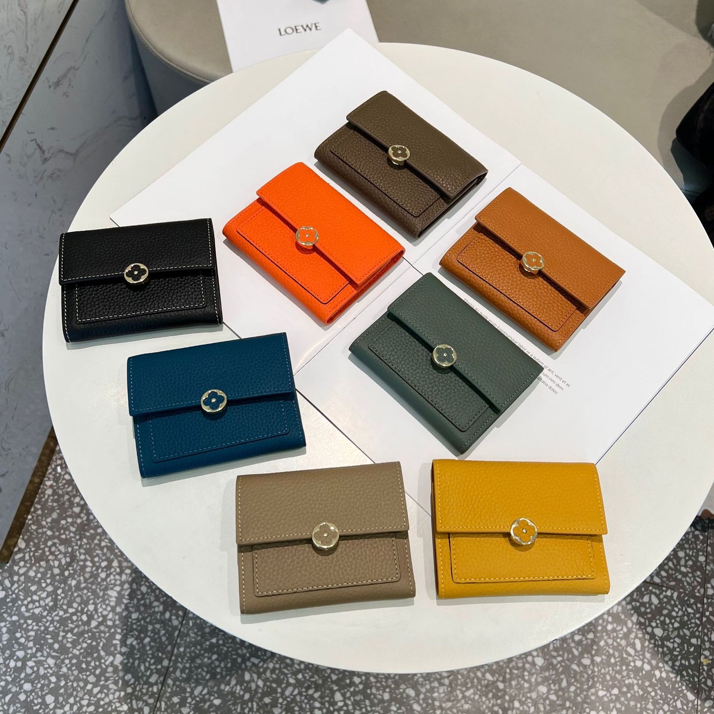 ALMA Cowhide Wallet with Card Holder