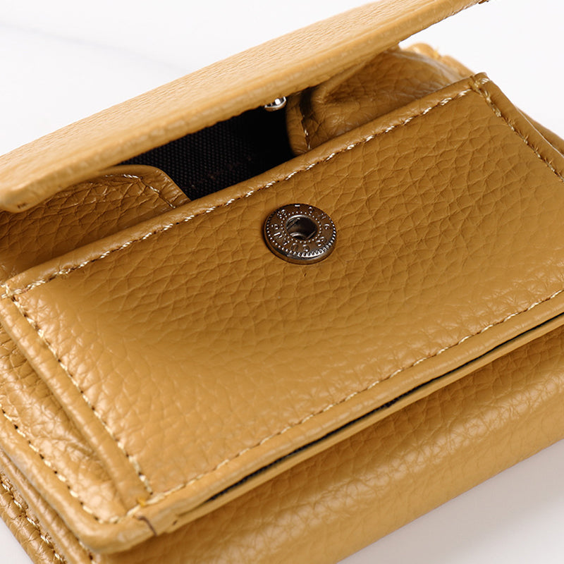 BETSY Cowhide Wallet with Mini Coin Pocket and Card Holder