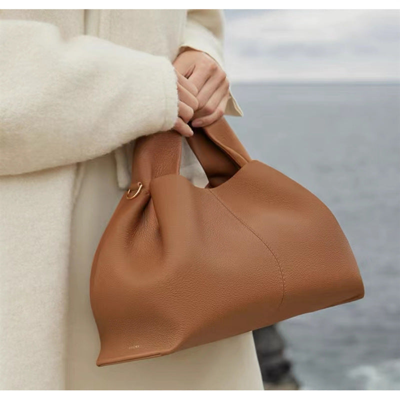 POLENE CLOUD Women's Genuine Leather Shoulder Bag