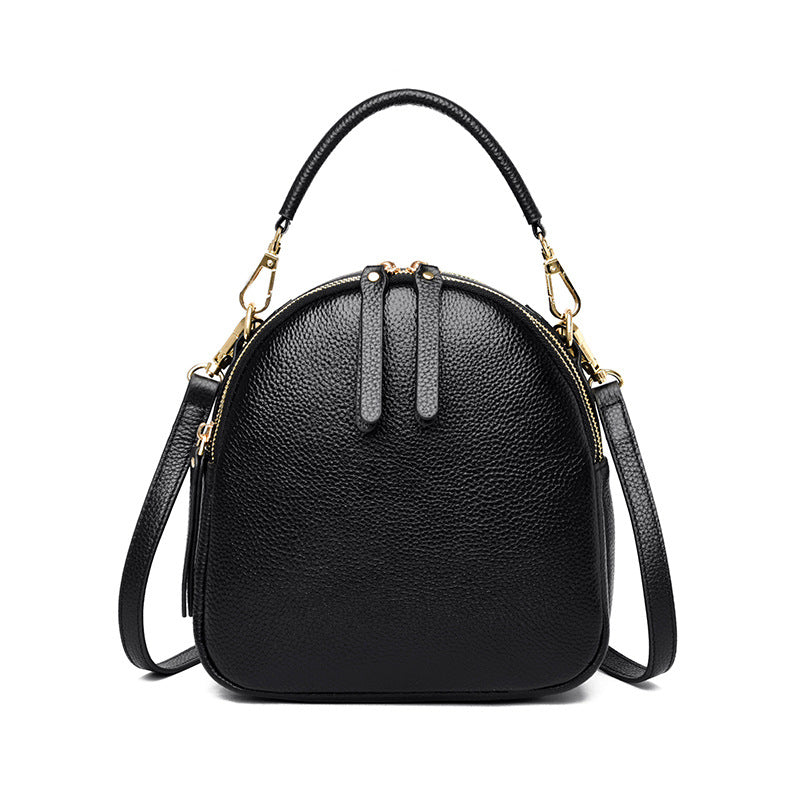 ASHLEY Top Layer Cowhide Single-Shoulder Leather Bag