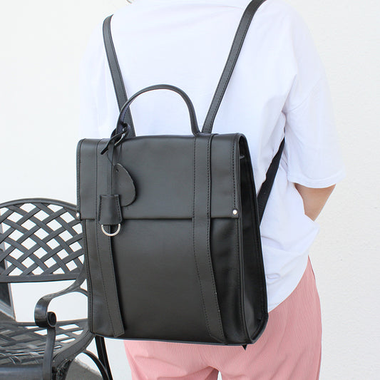 ENSLEY High-Capacity Leather Backpack