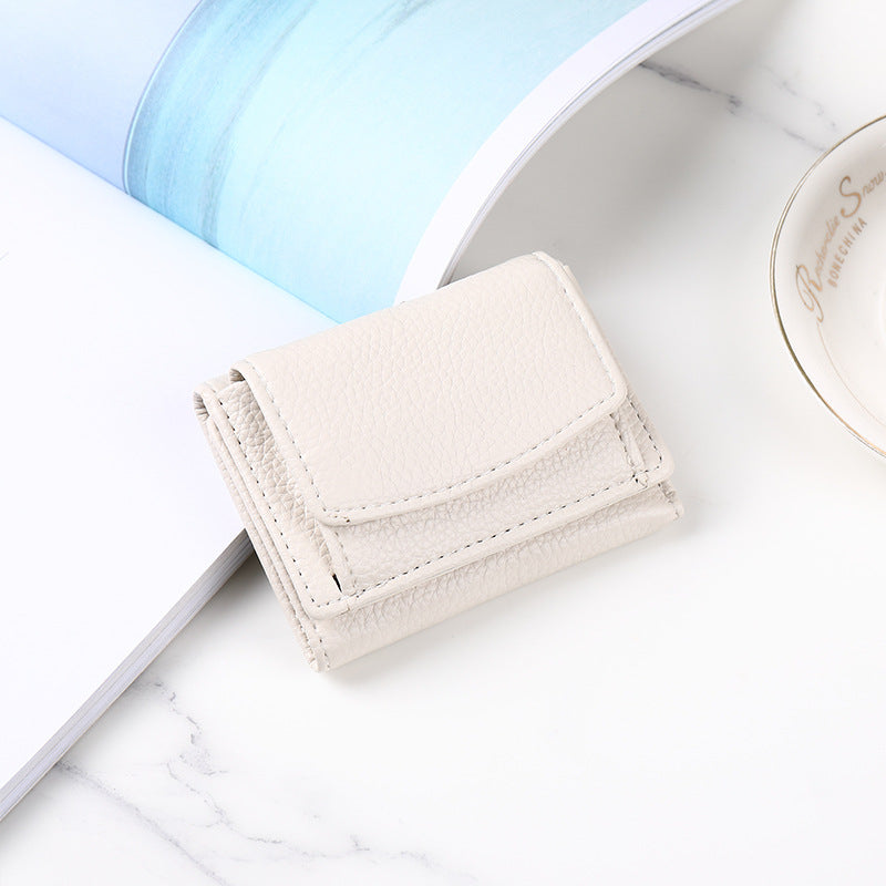 BETSY Cowhide Wallet with Mini Coin Pocket and Card Holder