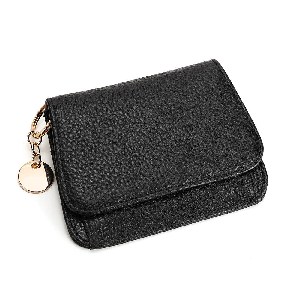 SARAH Cowhide Zipper Coin Purse