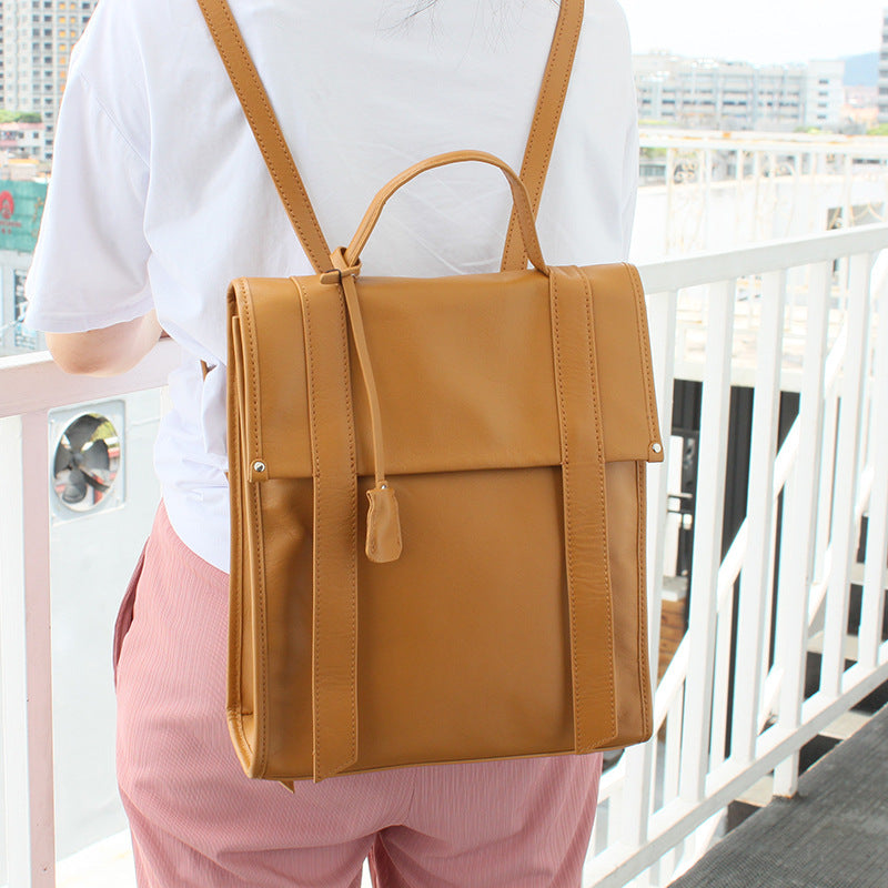 ENSLEY High-Capacity Leather Backpack