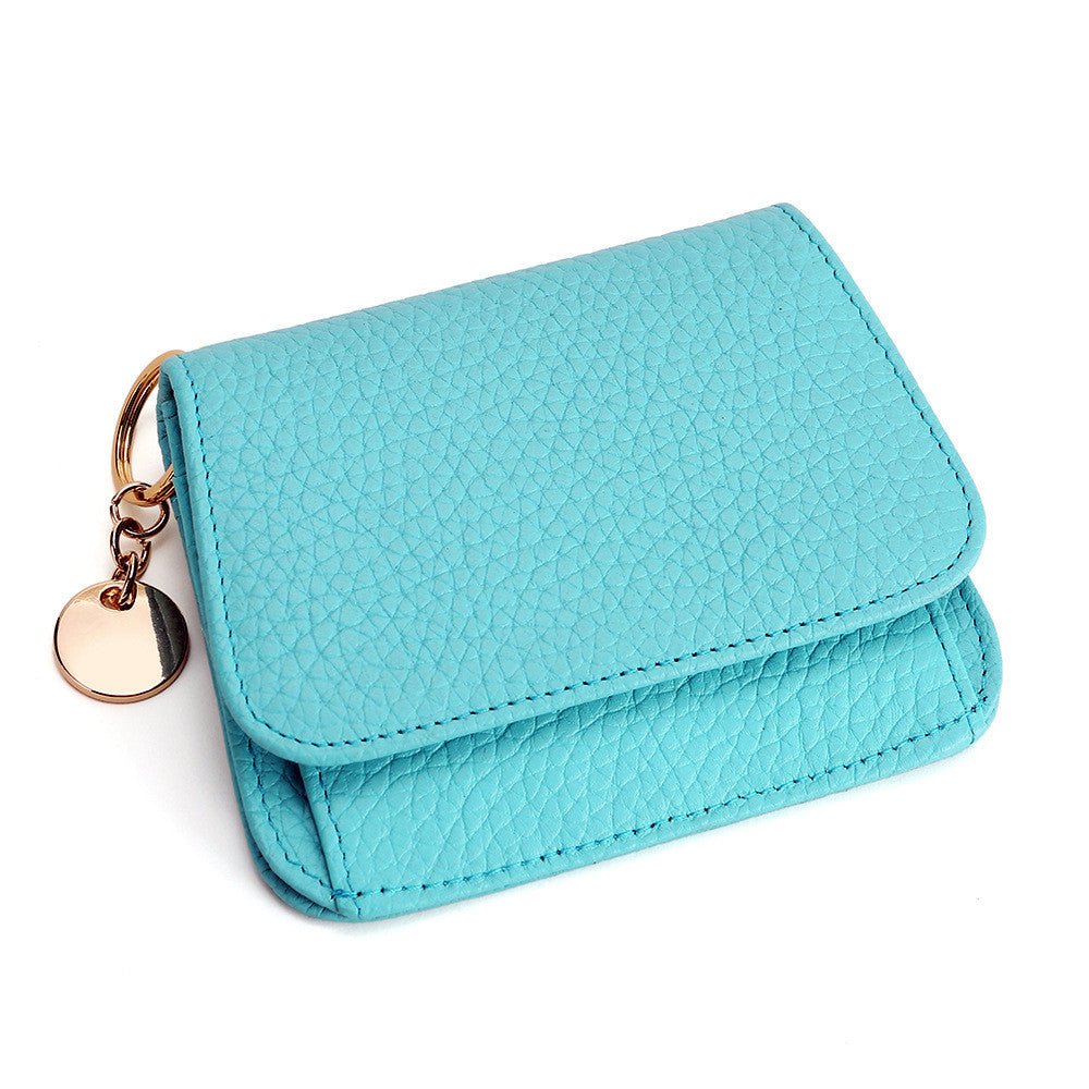 SARAH Cowhide Zipper Coin Purse
