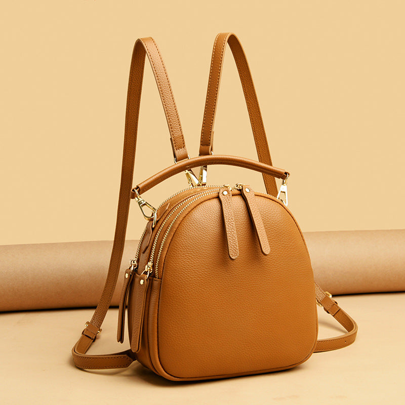 ASHLEY Top Layer Cowhide Single-Shoulder Leather Bag