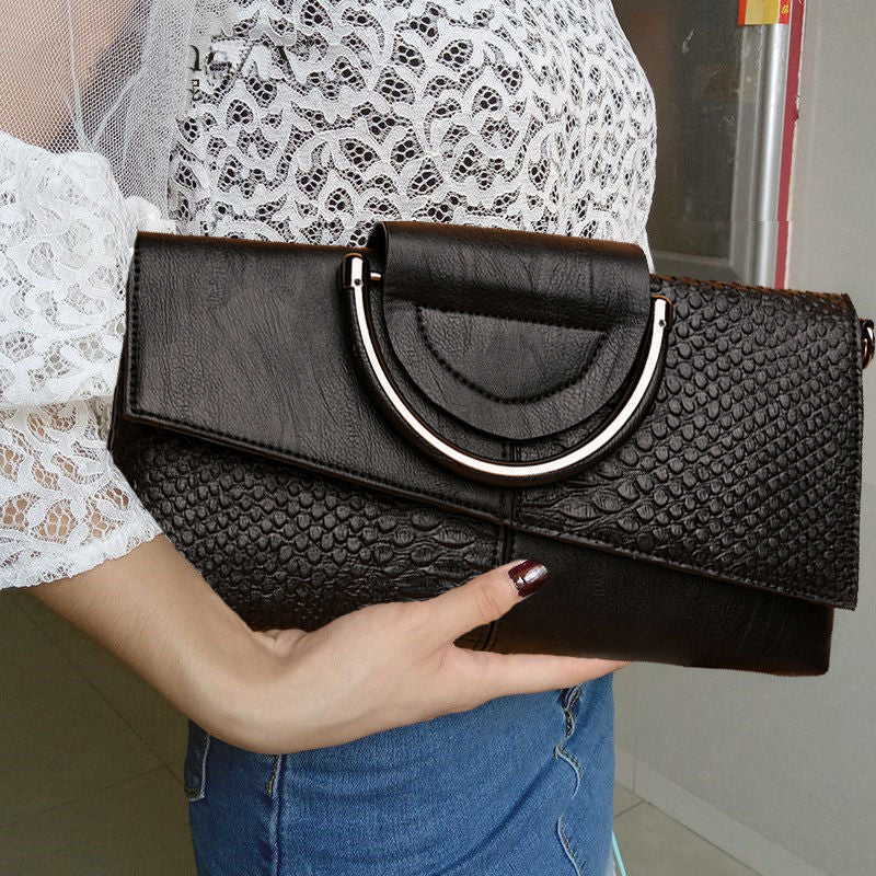 MAYA Leather Party Clutch & Crossbody Bag